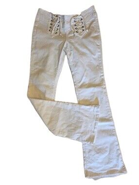 Guess USA Vintage Y2K WHITE Jeans Size 26 NEW